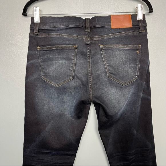 Madewell Skinny Skinny Crop Denim Jeans Dark Wash Whiskered size 27 - Picture 5 of 13
